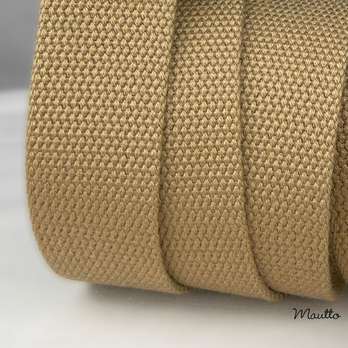 Tan Heavy-duty Fabric Bag Strap / Adjustable Shoulder to