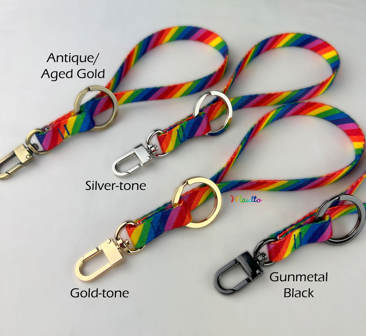Rainbow Keychain Wrist Strap Accessory - Pride Month & LGBTQ Gift
