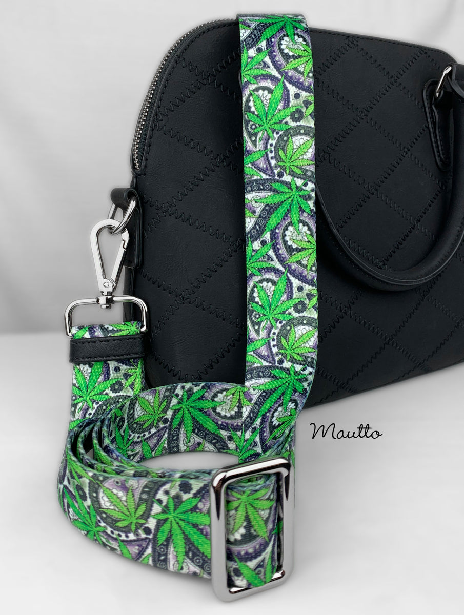 Cannabis / Hemp Leaf Design Strap - Adjustable Shoulder to Crossbody –  Mautto