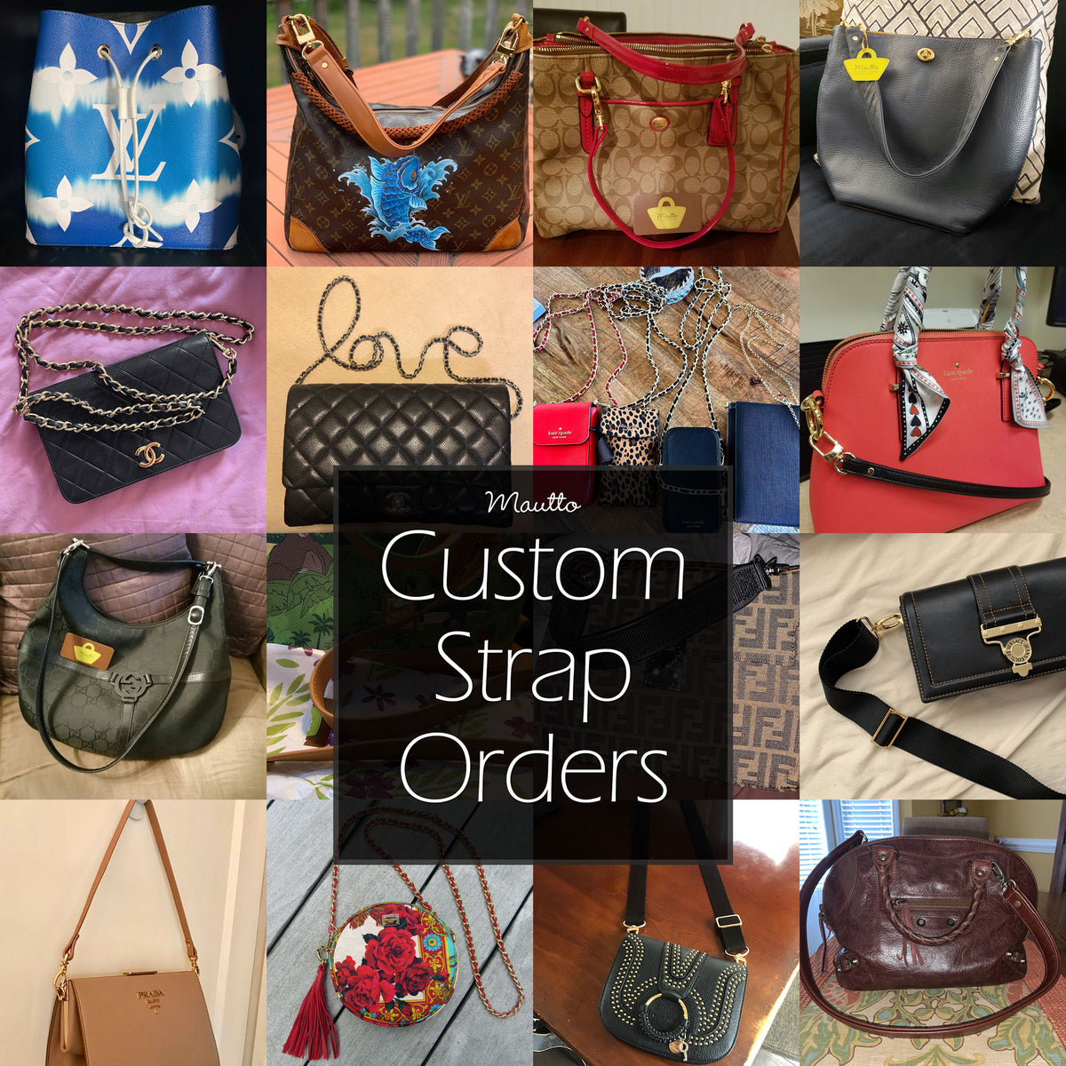 Accessories, New Custom Replacement Purse Crossbody Strap Made With  Authentic Lv Canvas