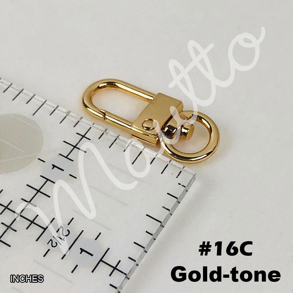 TureClos 4Pieces Metal Flat Chain & Purse Strap Extender / Chain Strap  Accessory Gold 