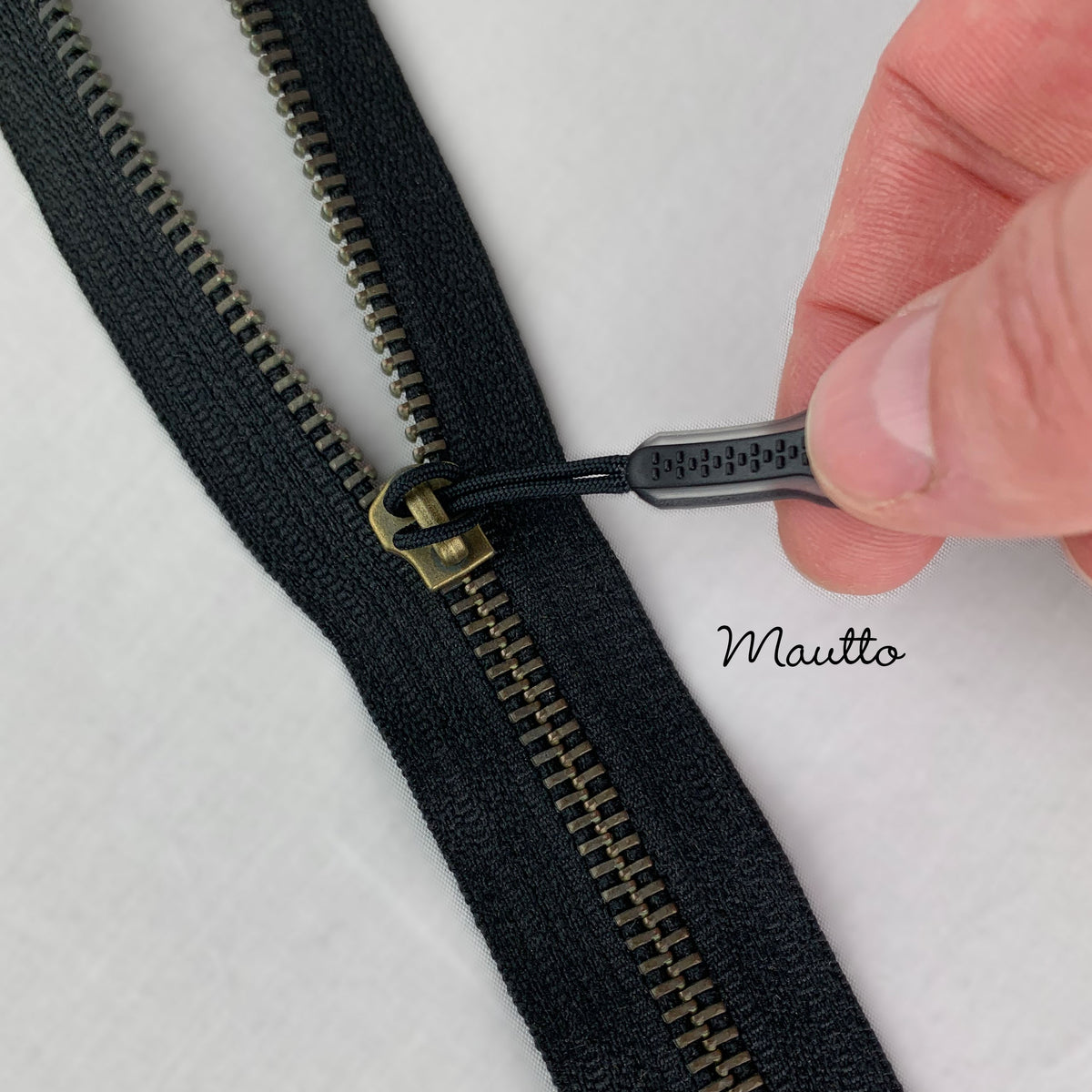  JAMNIK Zip Slider,Zipper Repair Kit, 2X Real Leather