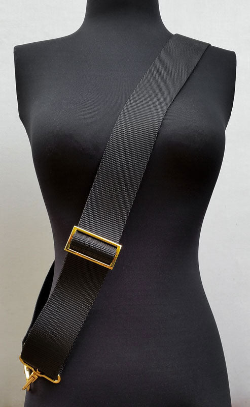 Gold buckle Wide Shoulder Strap Adjustable Replacement Belt Guitar
