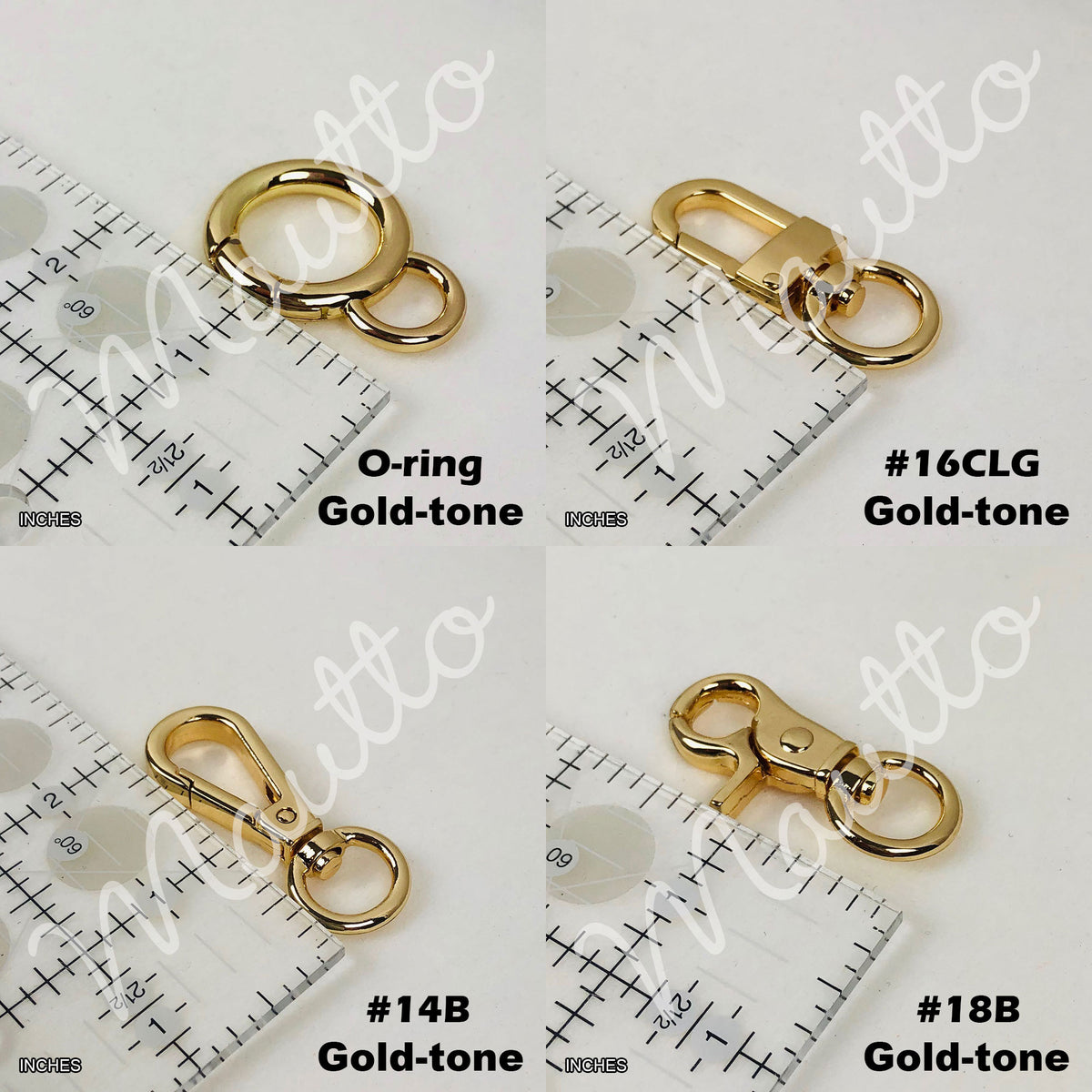 Large Flat Classy Curb Chain, Gold-tone Finish - 9/16 inch (15mm