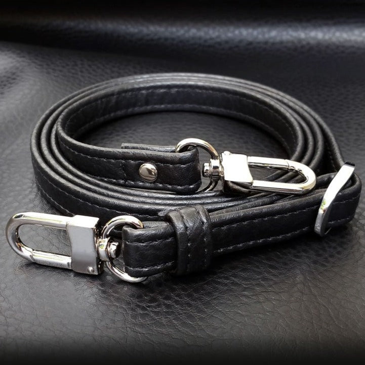 Leather Wrist Strap - 1/2 inch (13mm) Wide - Gold, Silver, Black