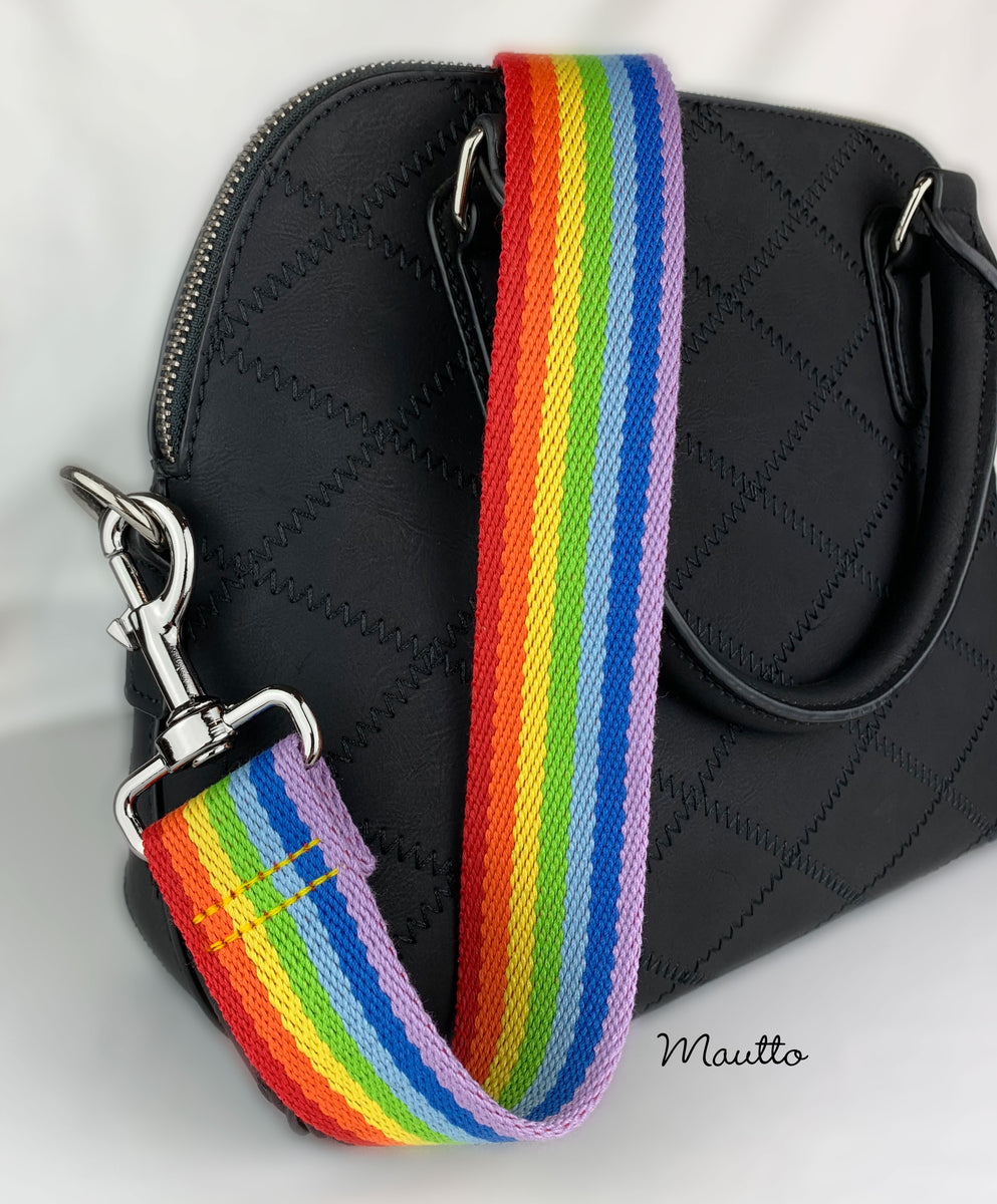  Bag Strap Fashion Rainbow Belt Bag Straps for Women Shoulder  Messenger Bags Adjustable Strap Part for Accessories O Bag Handle Corssbody  Purse Strap (Color : H8, Size : O15) : Clothing