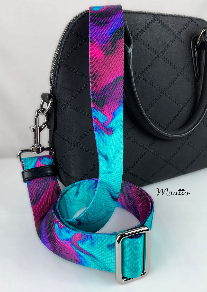 Extra Wide, Colorful Geometric Cross Body Strap for Bags/Purses - Tribal,  Native Couture Design