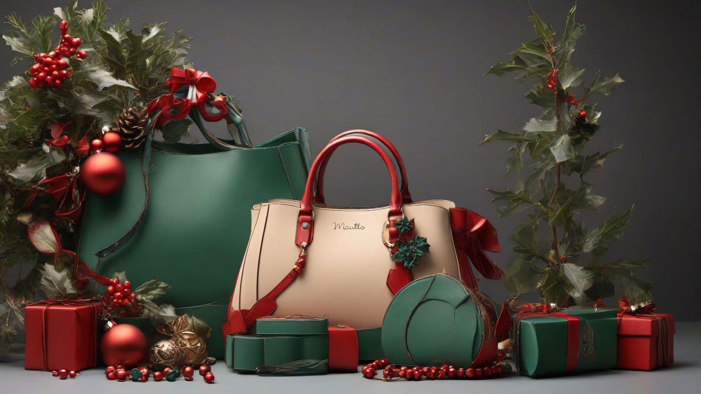 Holiday handbags and accessories.