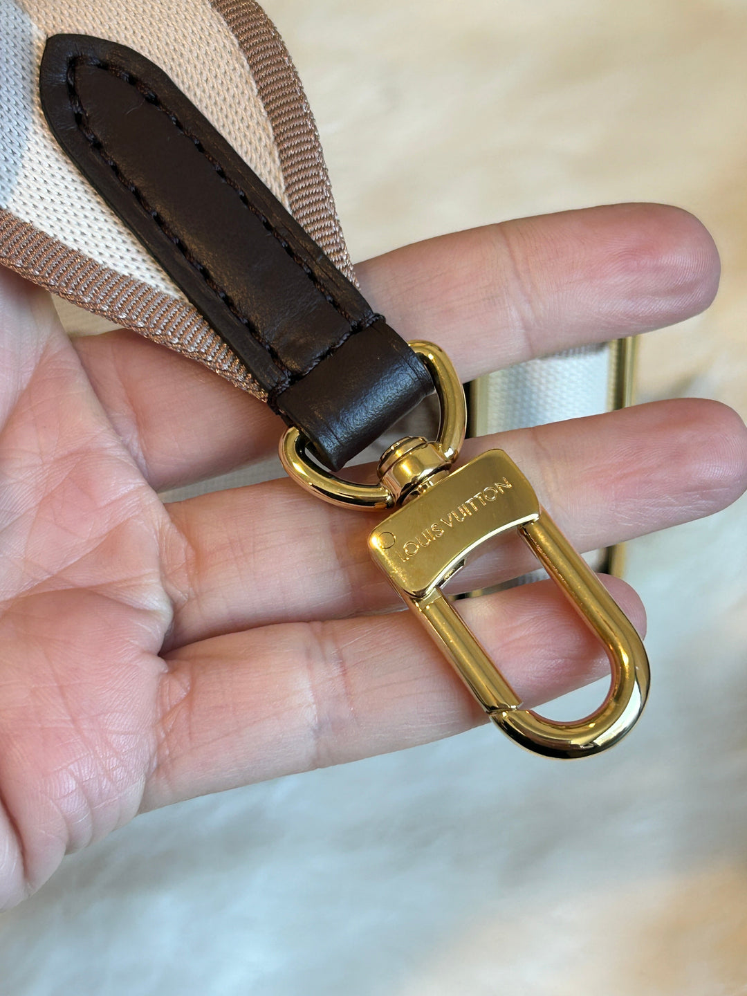 Louis Vuitton Tan and Brown adjustable pocketbook strap. Brand new-never used s-l400.jpg main image 2