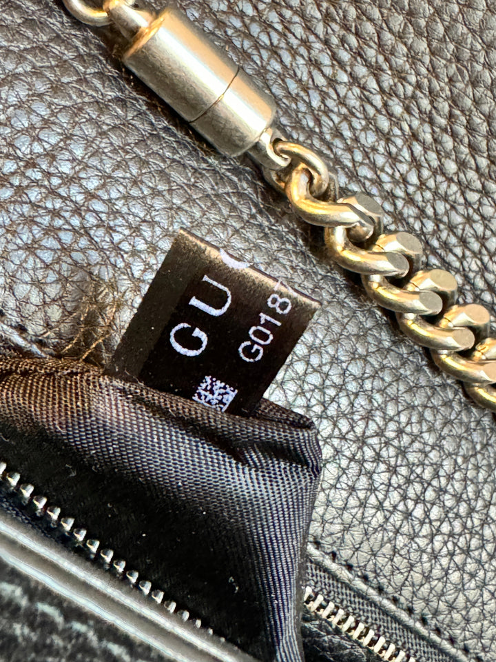 GUCCI Miss Bamboo Black Studded Chain Bag – Mautto