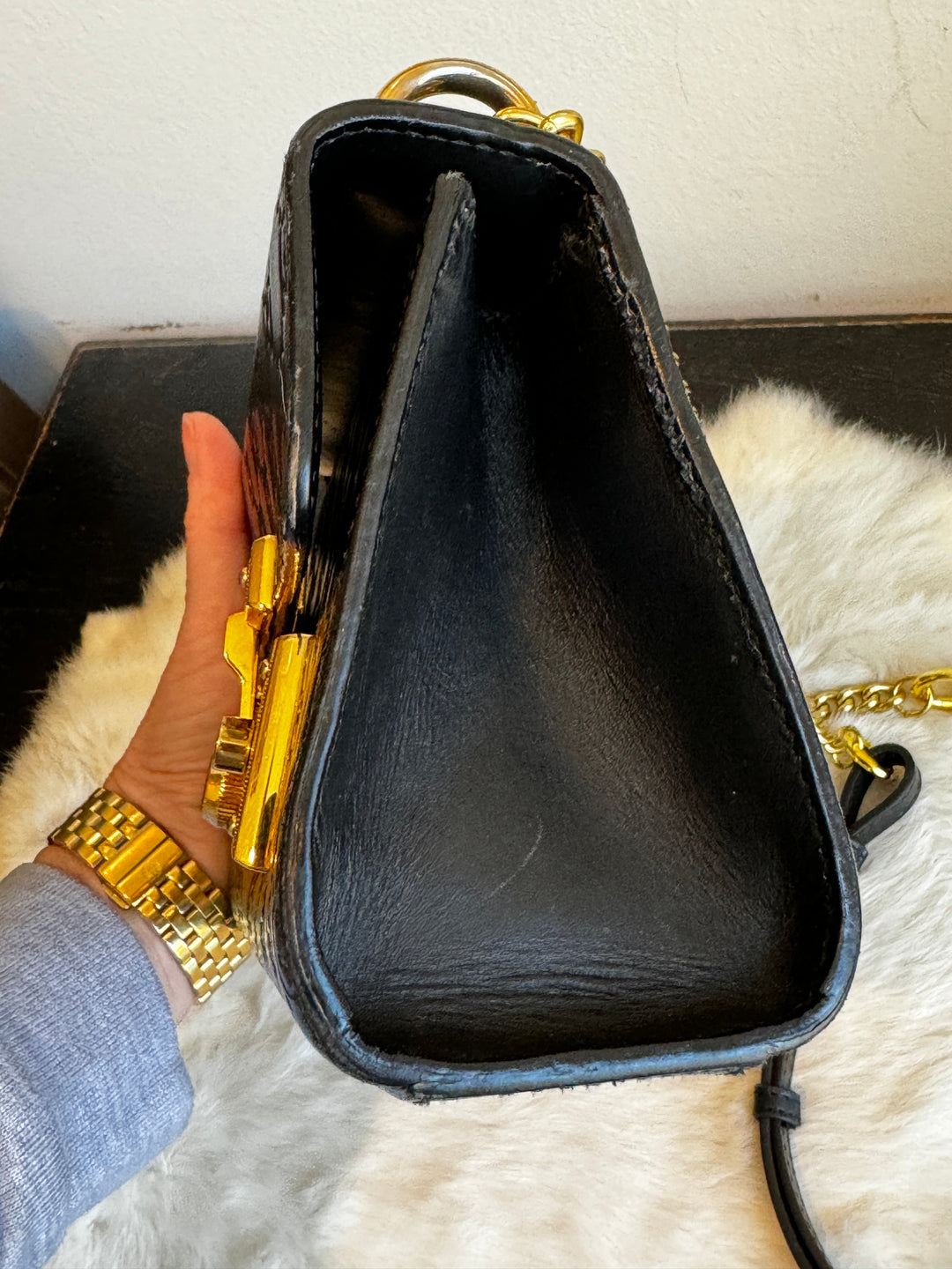 GUCCI Black Guccissima Padlock Mini – Mautto