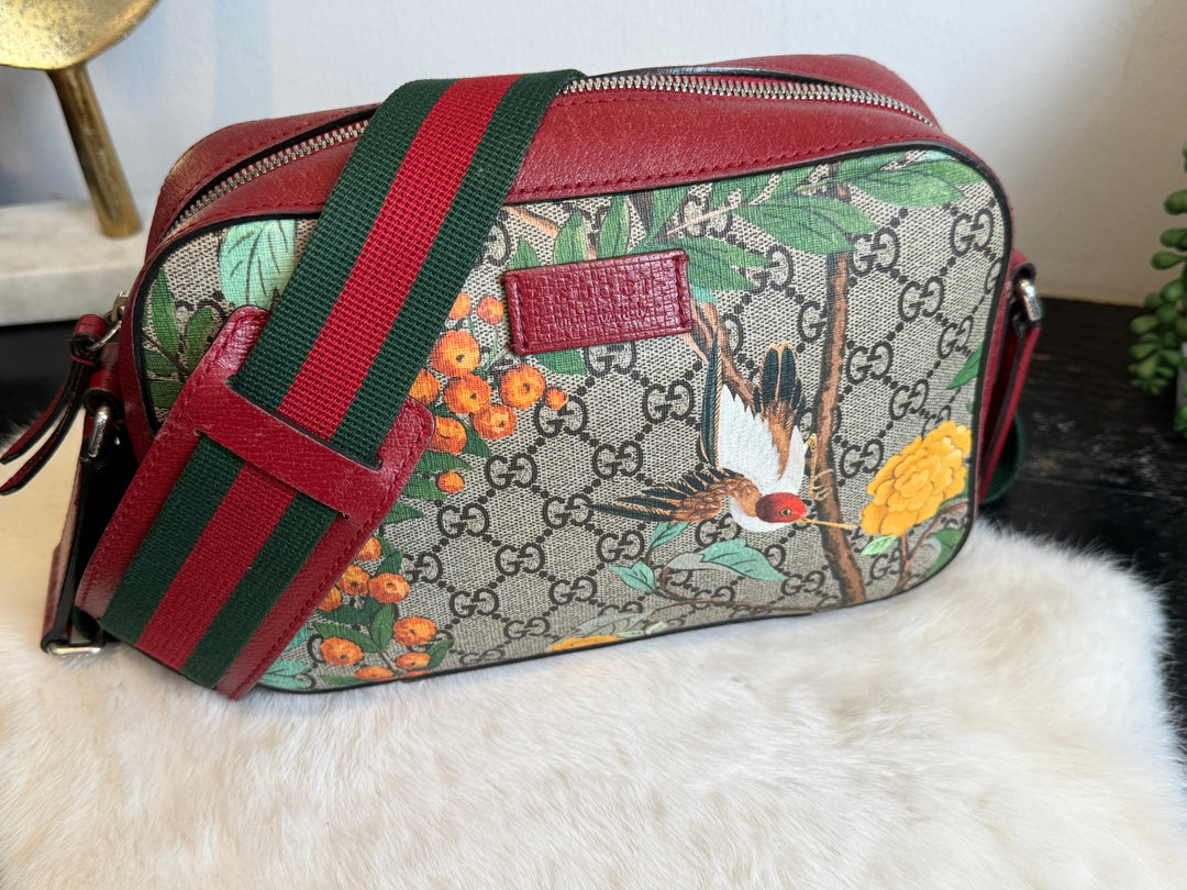 gucci バッグ GUCCI Supreme Tian Camera Bag Multicolor Red – Mautto