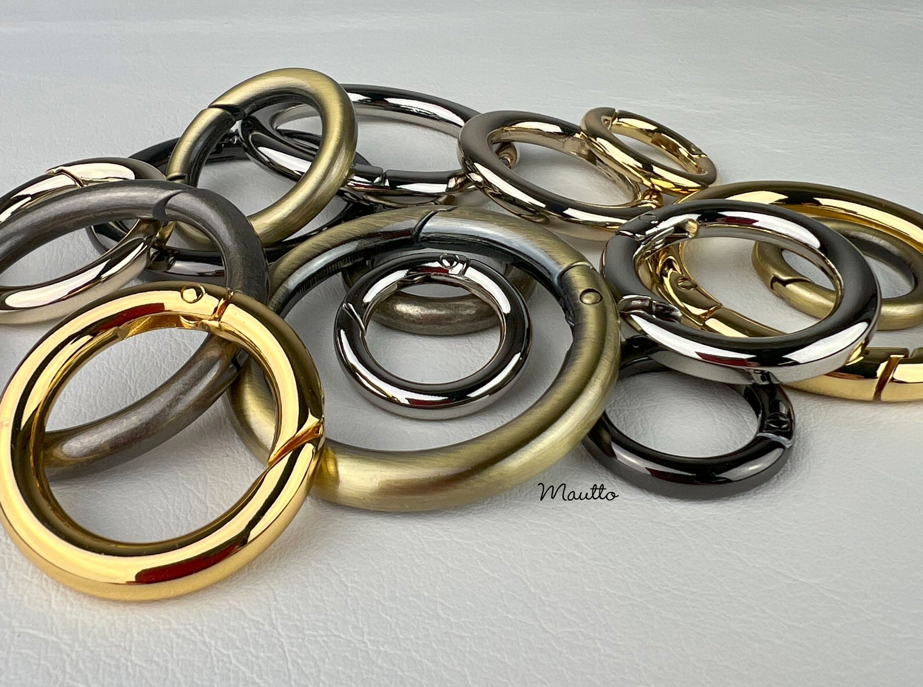 Attachable Ring Attachable O-Ring with Spring Gate Opening - Your Choice of 3 Sizes ...
