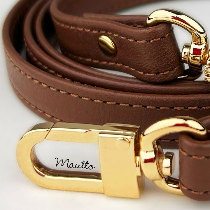 a.testoni Chocolate brown logo wide strap luggage strap purse strap. A.testoni Business Bag Black Shoulder Bag Replacement Strap  main image 2