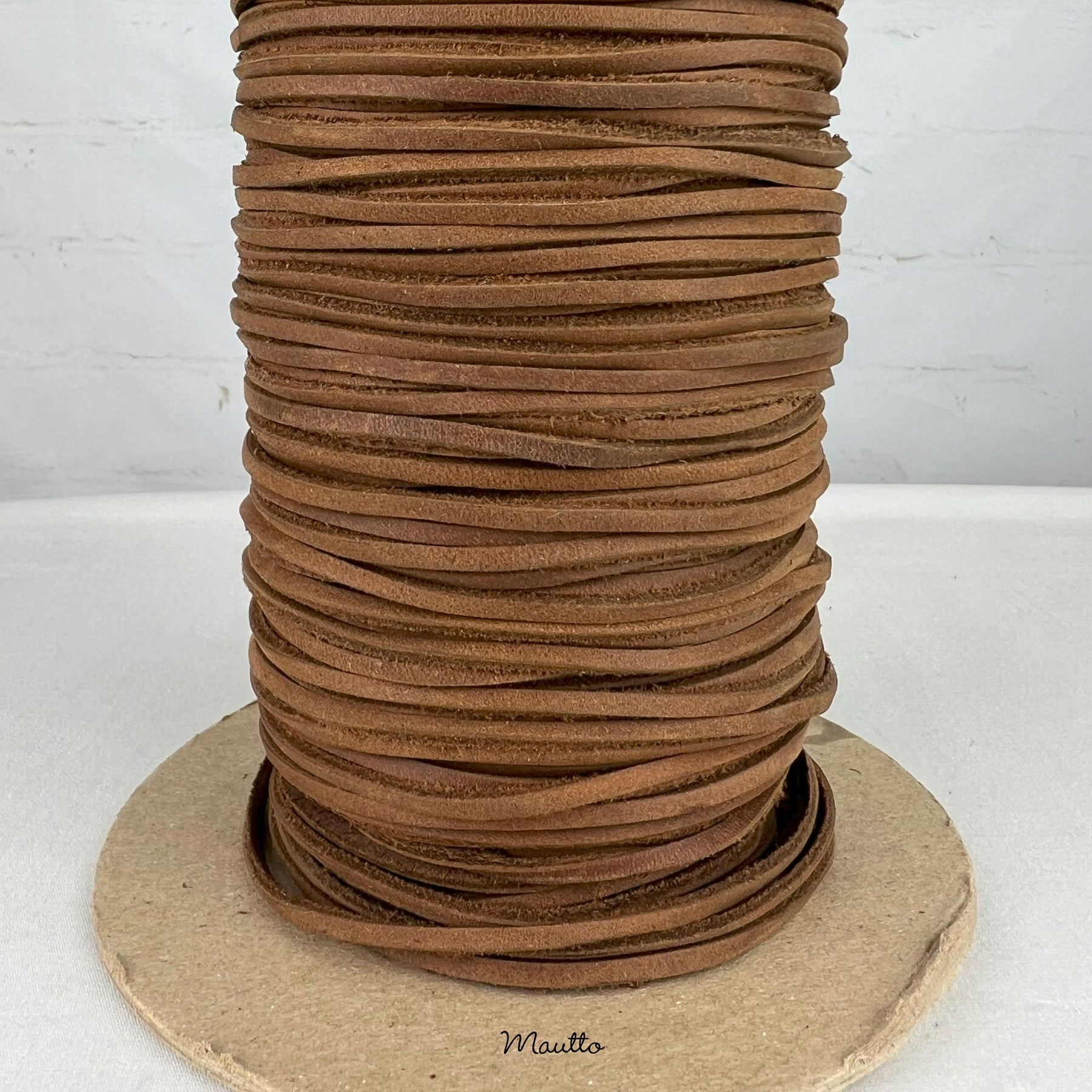 Threaded Leather String Leather Lace Thread String Rope for DIY Project, Saddle Stitching, etc ...
