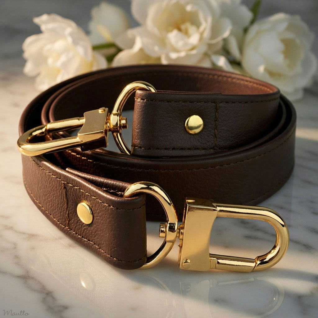 Dark Brown Leather Strap (25mm) for LV Artsy, Delightful, Graceful