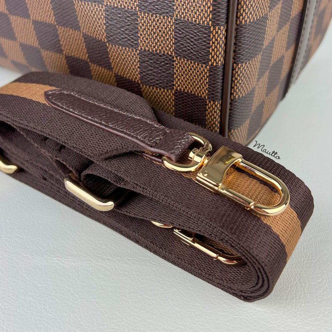 Wide Brown Crossbody Adjustable Strap for DE or Monogram  display picture 3