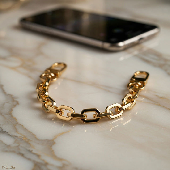 Chain Phone Wristlet Strap or Grab Handle - Luxury Candy Box Links