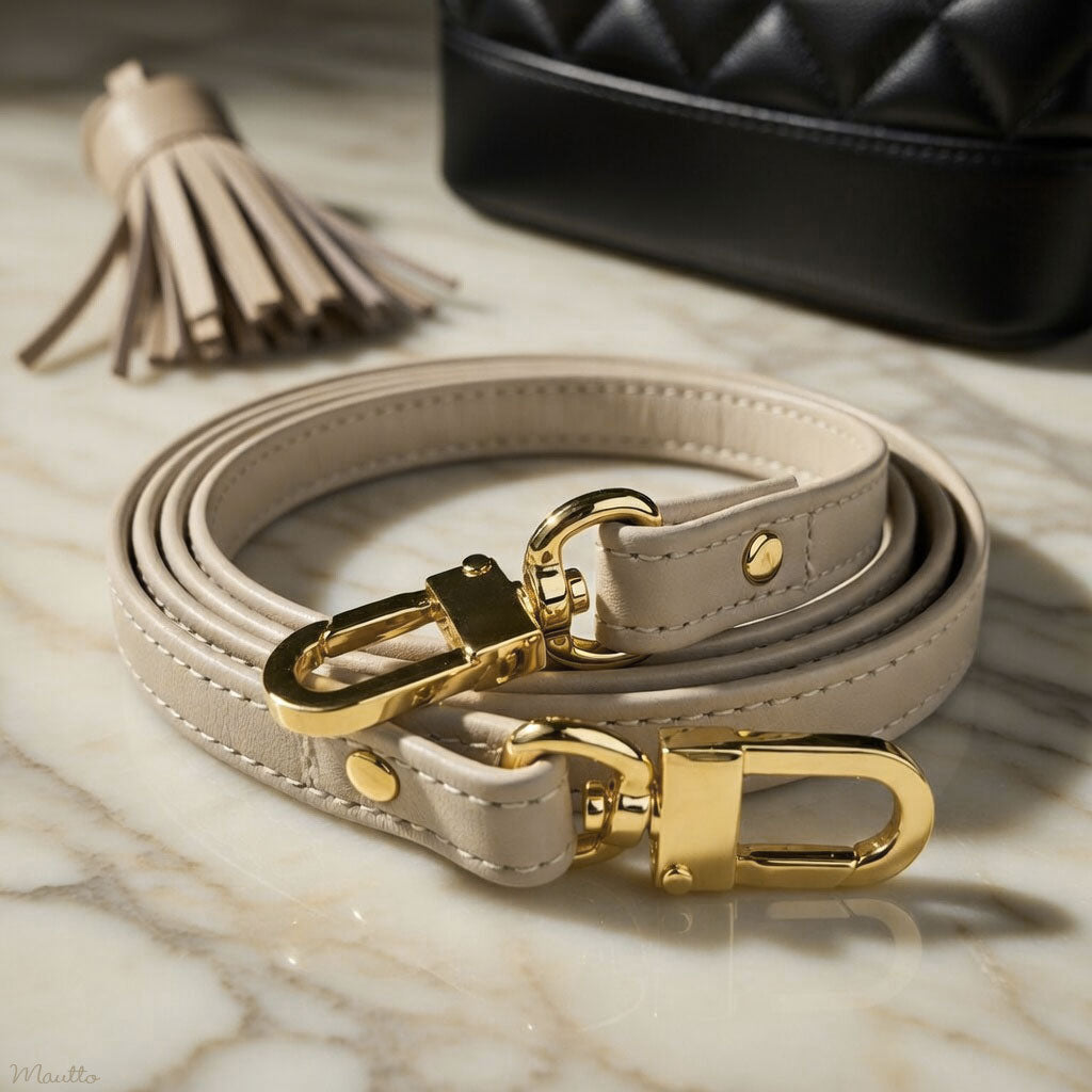 Coach Adjustable Leather Strap in Light Taupe with Silver Hardware Coach | Accessories | Coach Belt Taupe Belt 850 | Poshmark main image 2