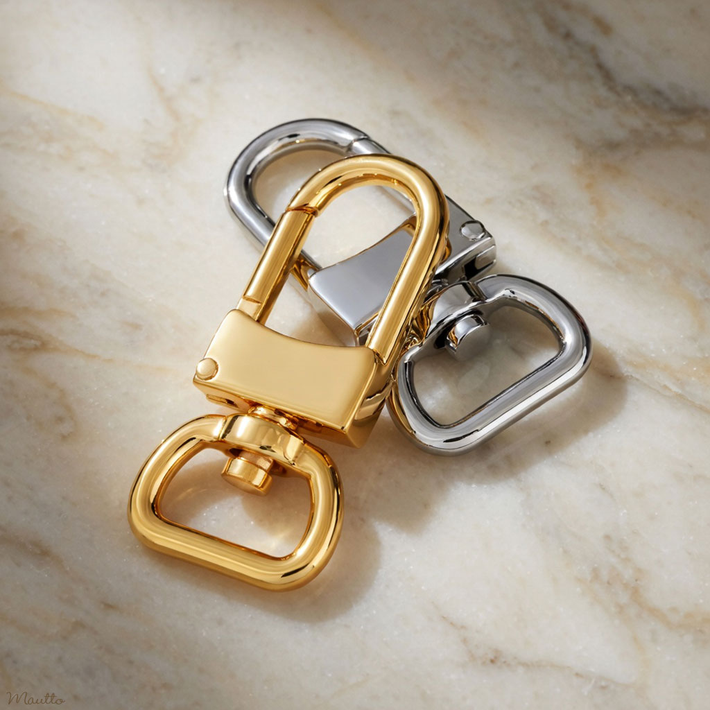 Clips for LV Luggage Tags - Two Sizes - Gold-tone or Silver-tone