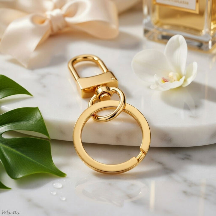 Key Ring/Chain Accessory with Swiveling Clip - LV Key Accessory