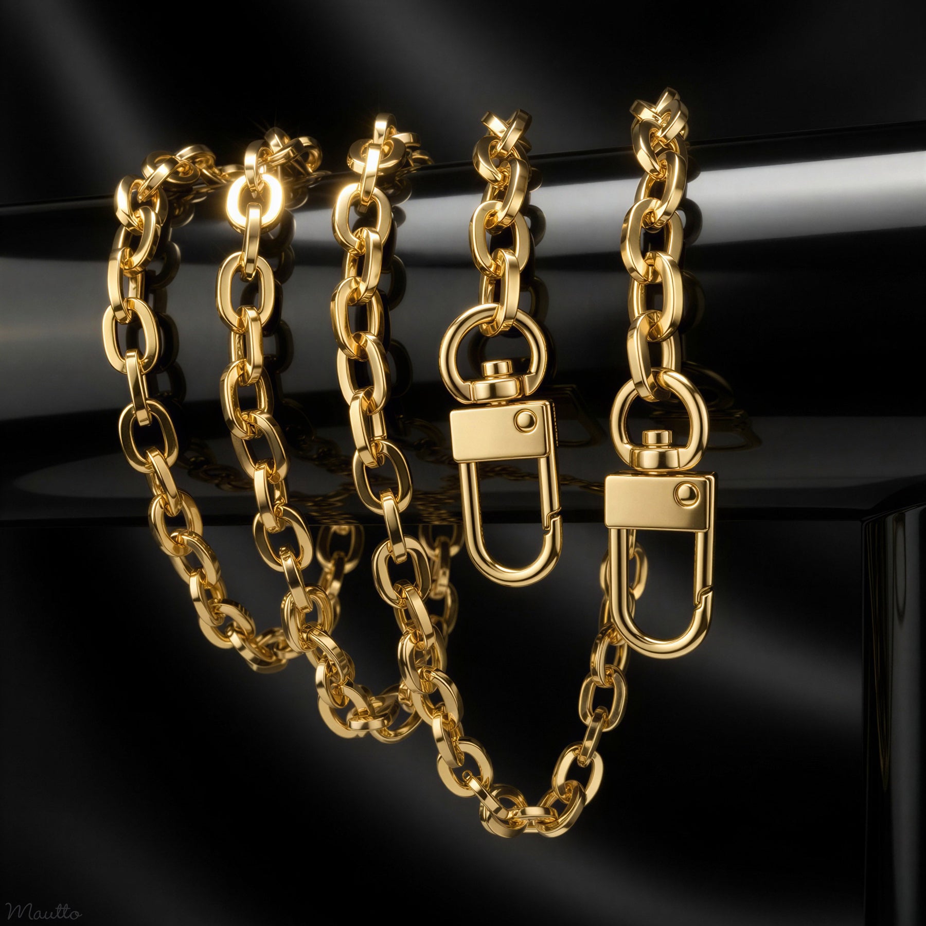 Mini Box Chain Mini Candy Box Chain - Gold Chain Luxury Strap for Bags & Purses – Mautto
