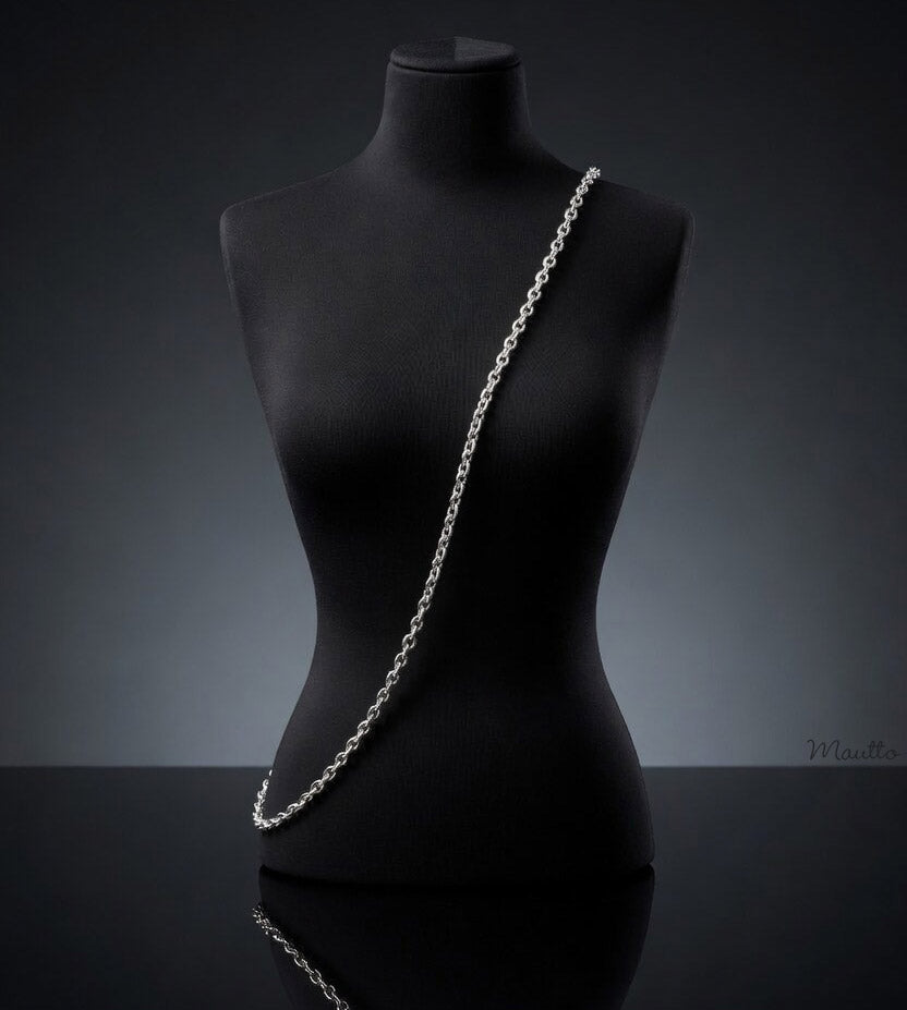 Mini Box Chain Mini Candy Box Chain - Silver Chain Luxury Strap for Bags & Purses – Mautto