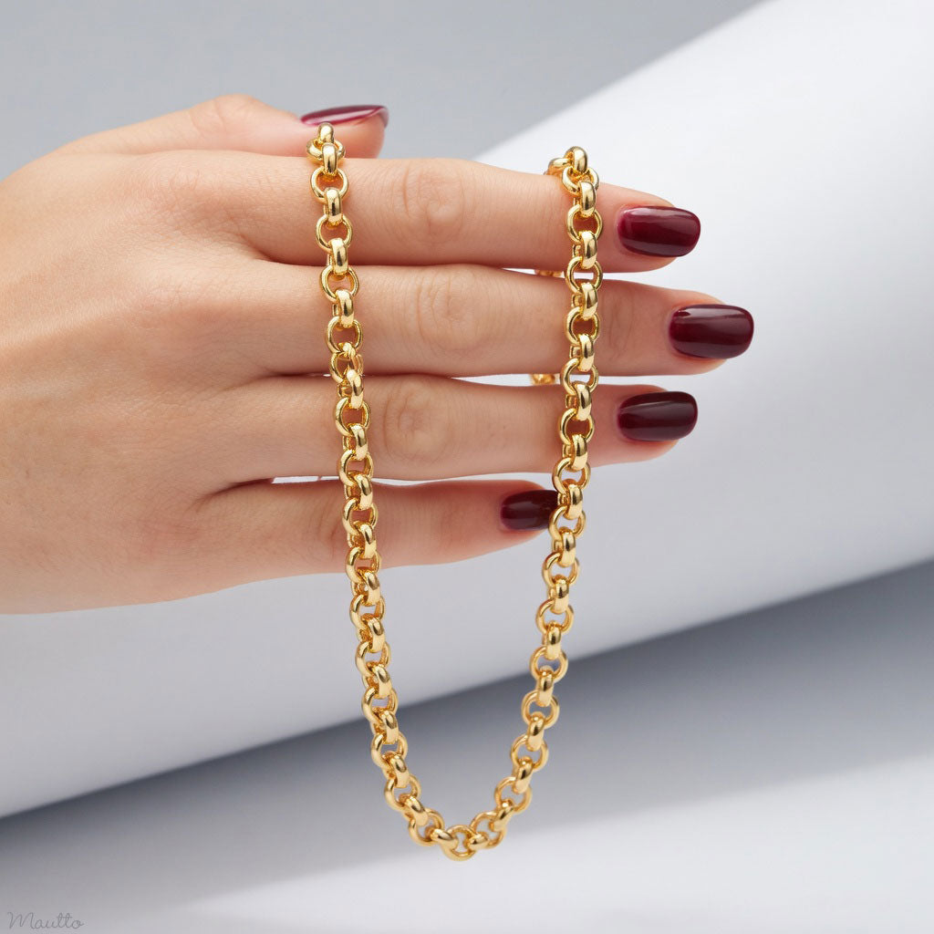 Classic Rolo Chain - Gold Chain Luxury Strap for Bags - 1/4 inch Wide ...