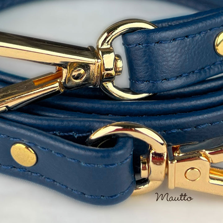 Black Leather Purse Strap Wide Leather Cross Body Bag