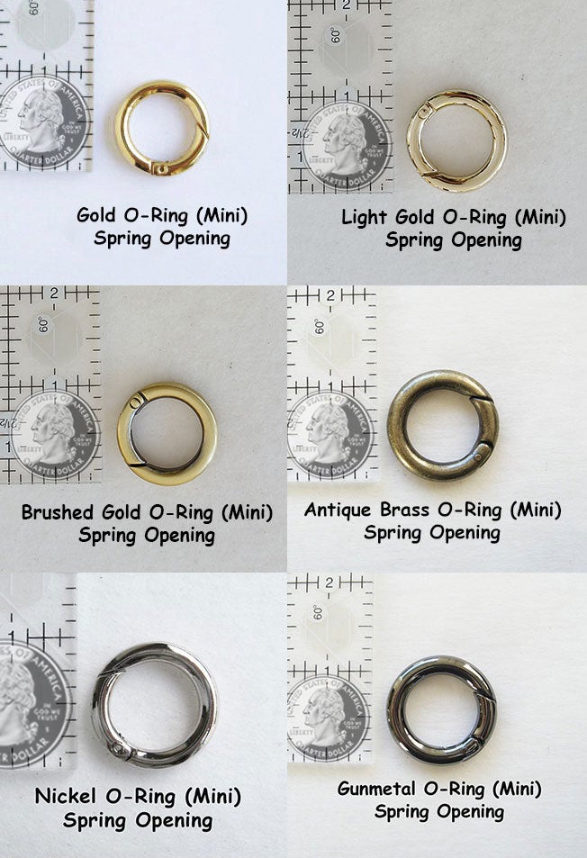 Attachable O-Ring with Spring Gate Opening - Your Choice of 3 Sizes ...