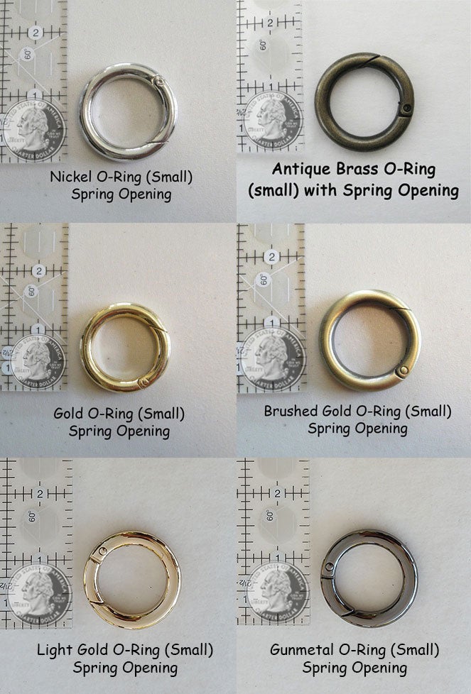 Attachable O-Ring with Spring Gate Opening - Your Choice of 3 Sizes ...