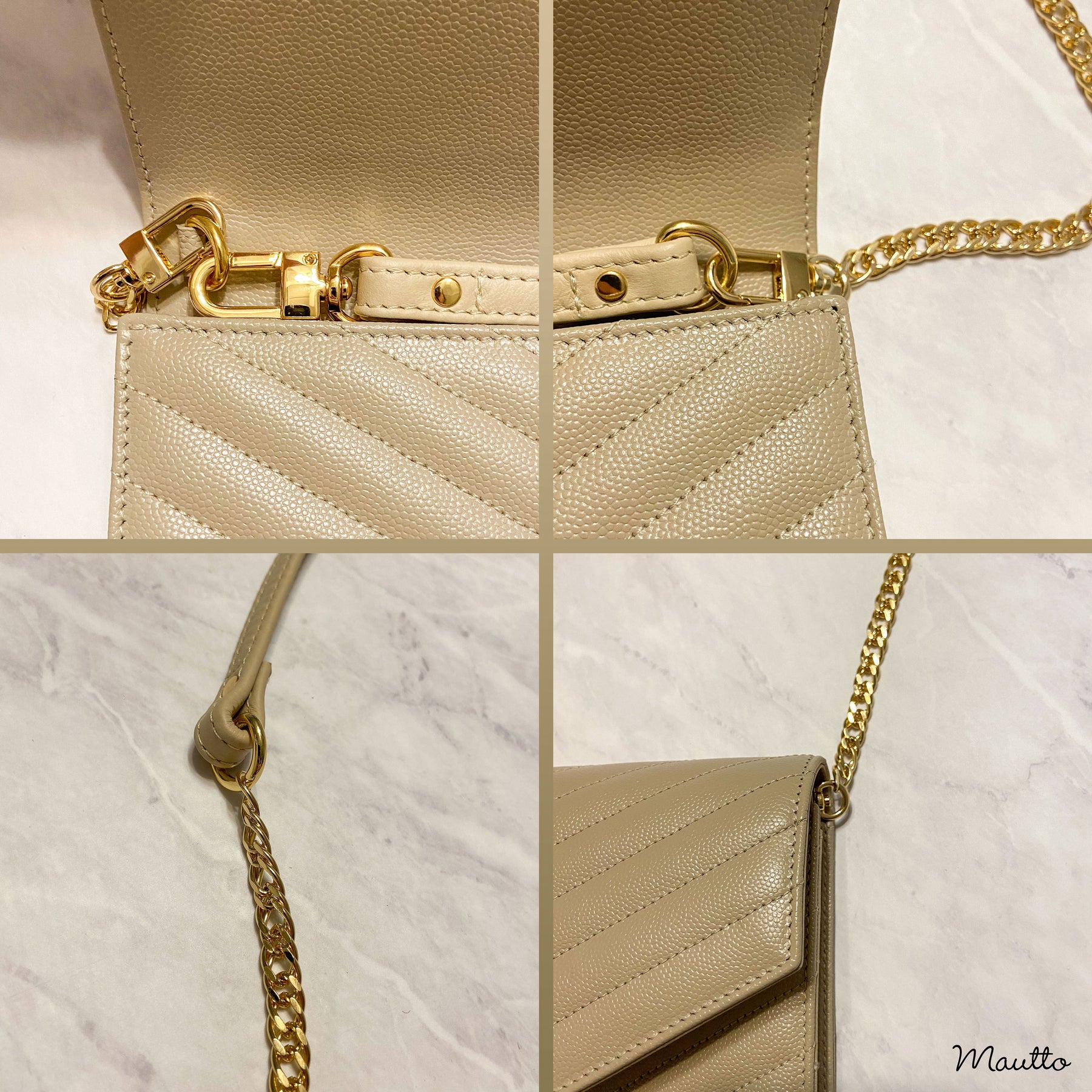 YSL Monogram Clutch Unboxing, Crossbody Conversion, What Fits