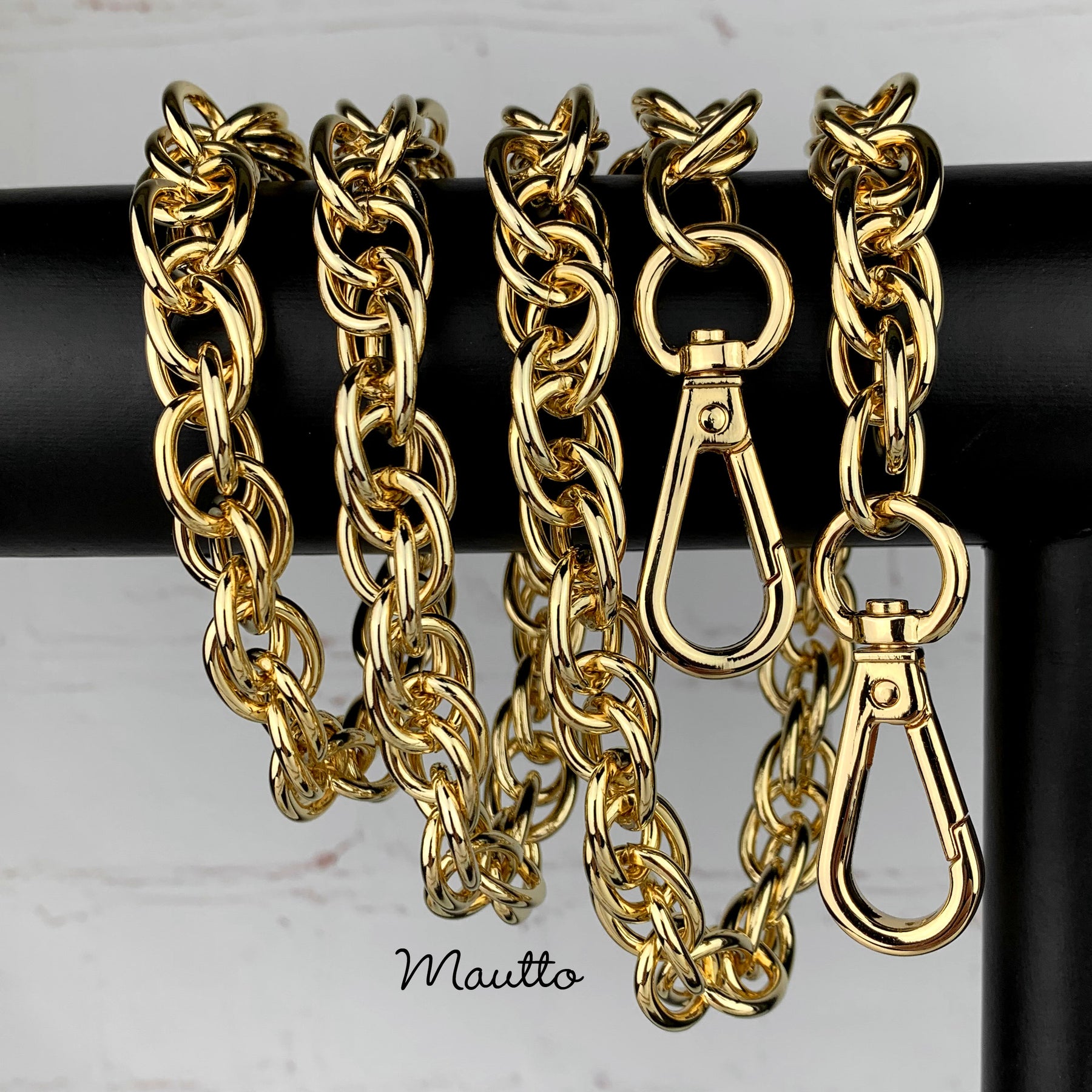 13mm Antique Gold Aluminum Purse Chain Strap, Bag Handle Chain, Crossbody  Bag Strap, Chain Strap With Clasps, Shoulder Handbag Strap Chain 