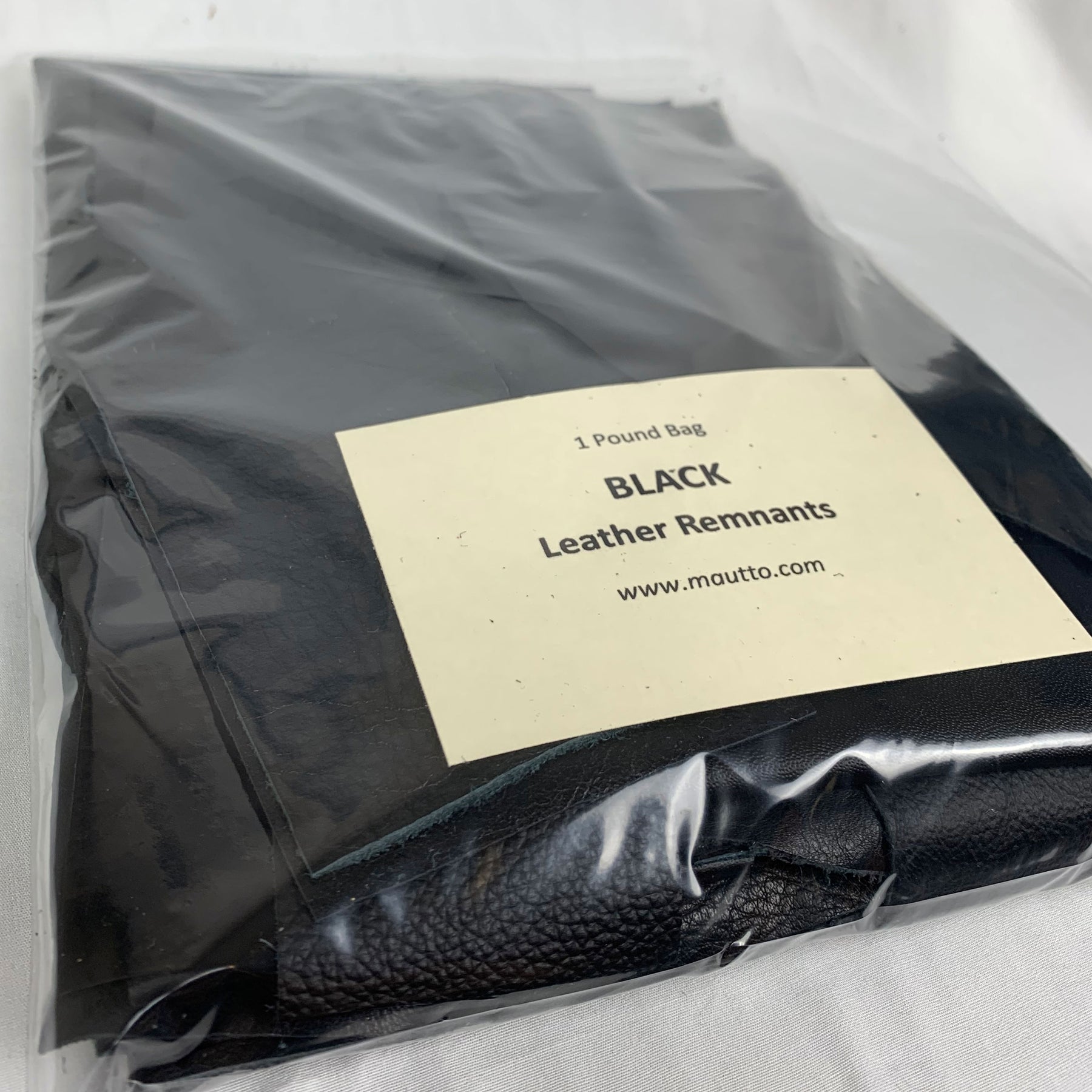 Black Leather Pieces - 1 Pound Bag of Scraps & Remnants for Crafts – Mautto