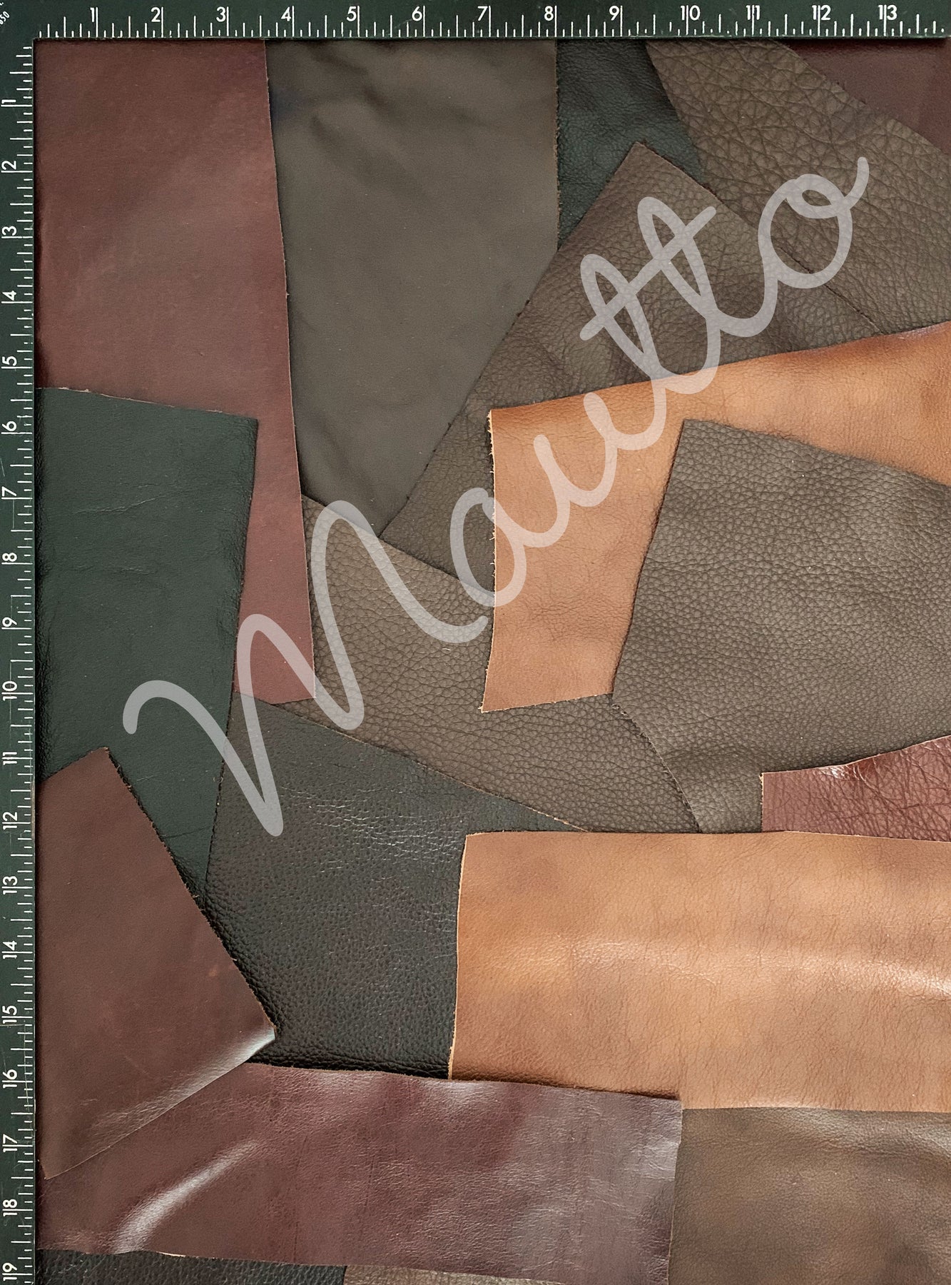 Brown Leather Pieces - 1 Pound Bag of Scraps & Remnants for Crafts – Mautto