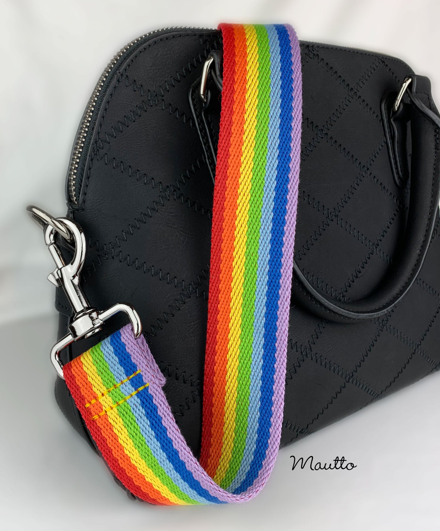 Colorful Rainbow Pattern Strap - Adjustable Shoulder to Crossbody