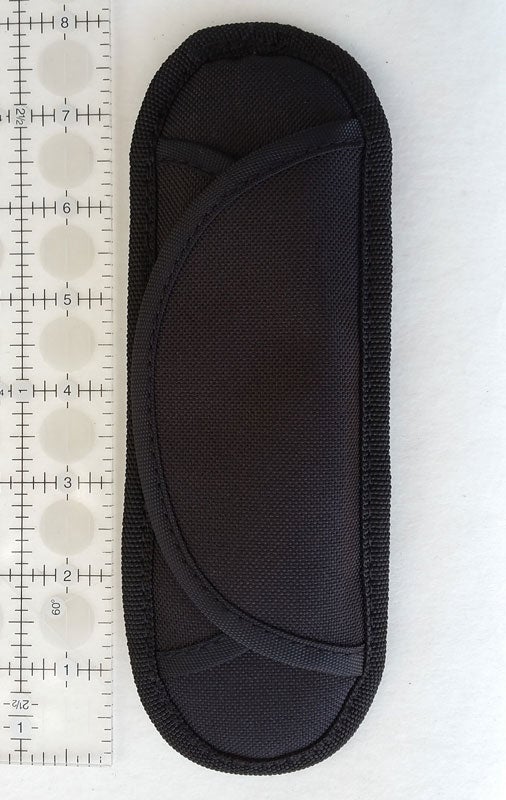 Padded Shoulder Pad - Black - Hook & Loop Closure - For 1-2 inch Wide Straps