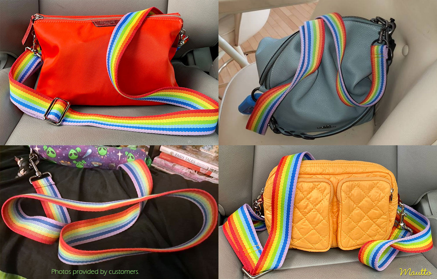 Rainbow strap crossbody bag Clearance