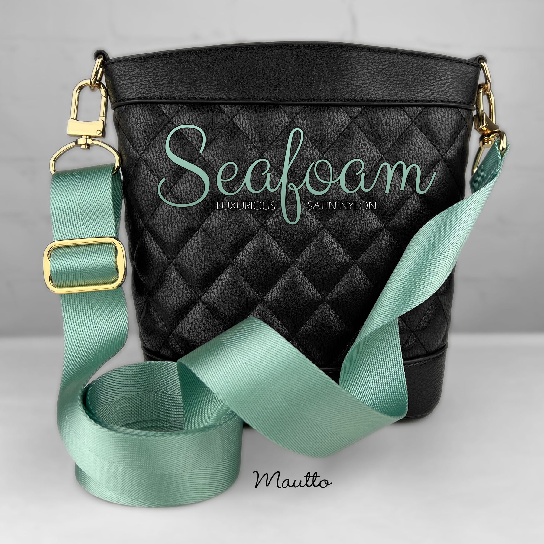 Luxurious Satin Nylon Strap - Wide/Comfy Shoulder to Crossbody Length –  Mautto